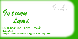 istvan lami business card
